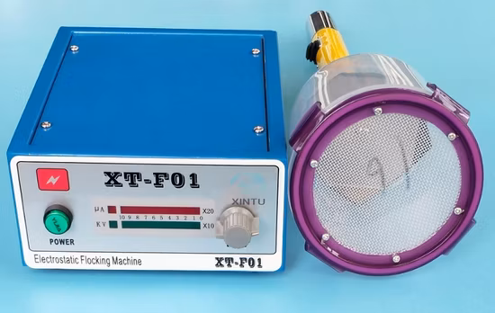剥製用ポータブル静電植毛機